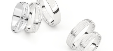 White gold wedding rings are more exclusive